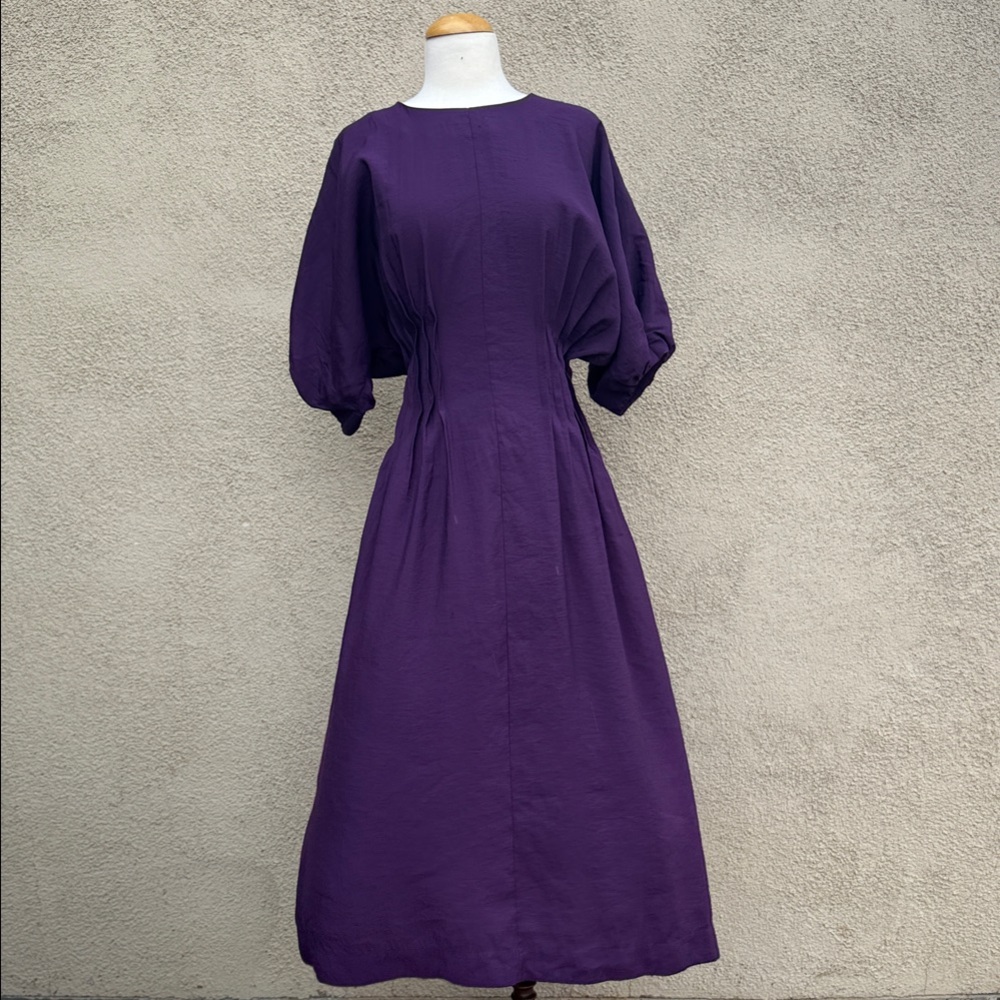 COS Gathered Midi Dress
